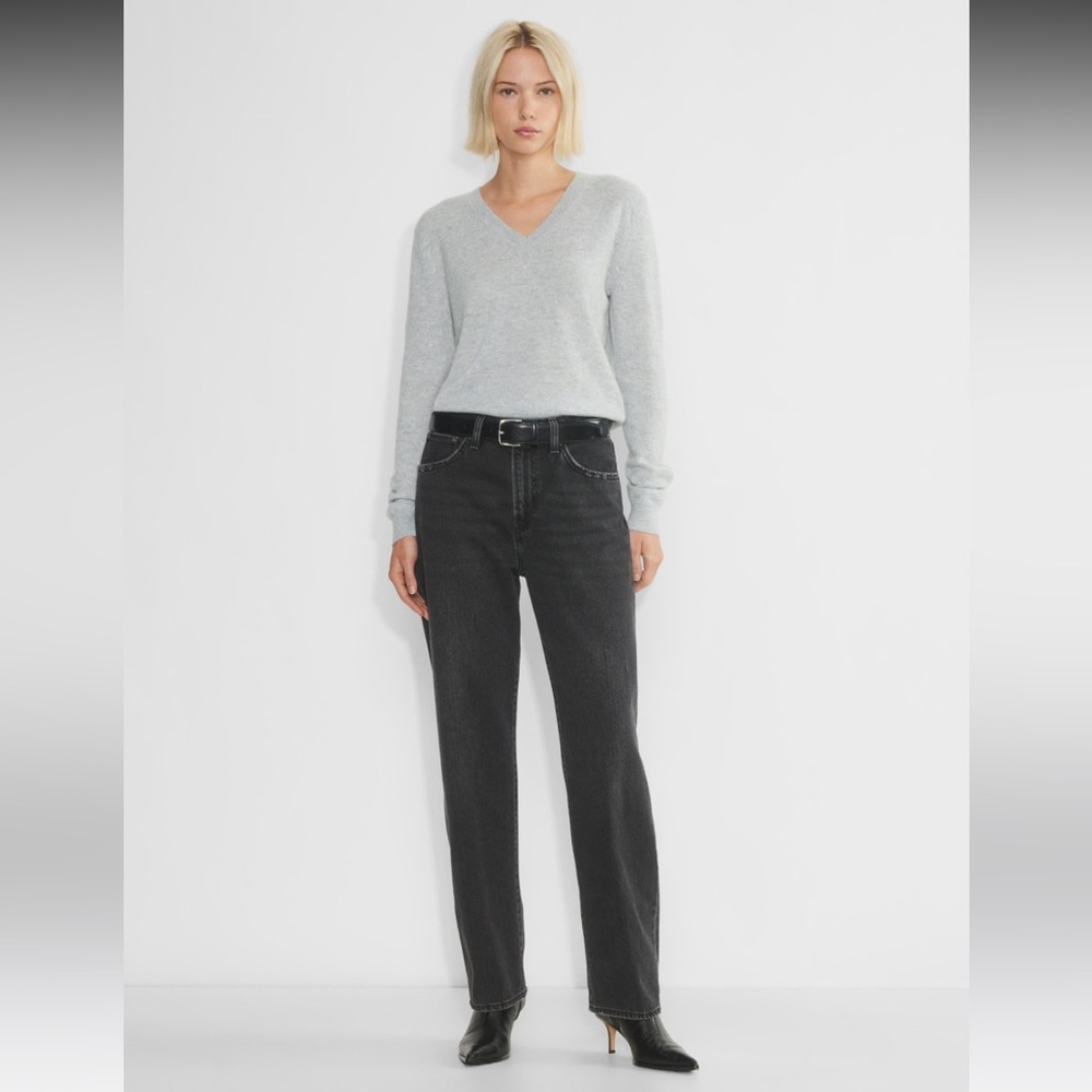 NWT Aritzia Denim Forum 90s Marlo Hi-Rise Baggy Jean in Eyeliner (black) size 31